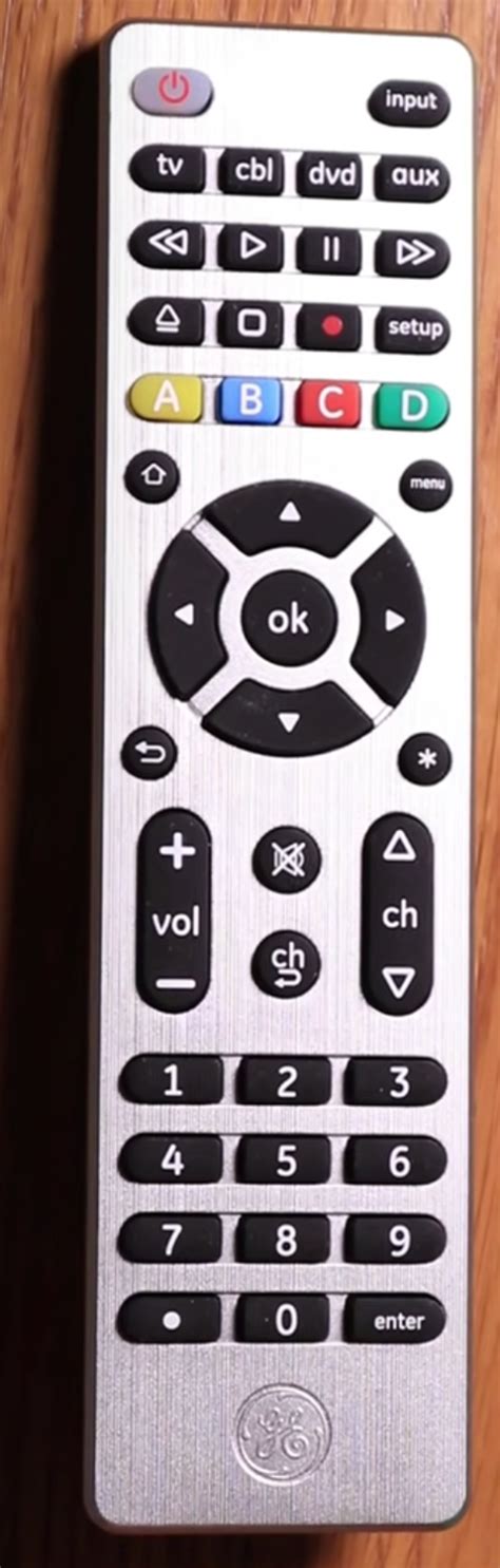 GE Universal Remote CL3 Codes (4.